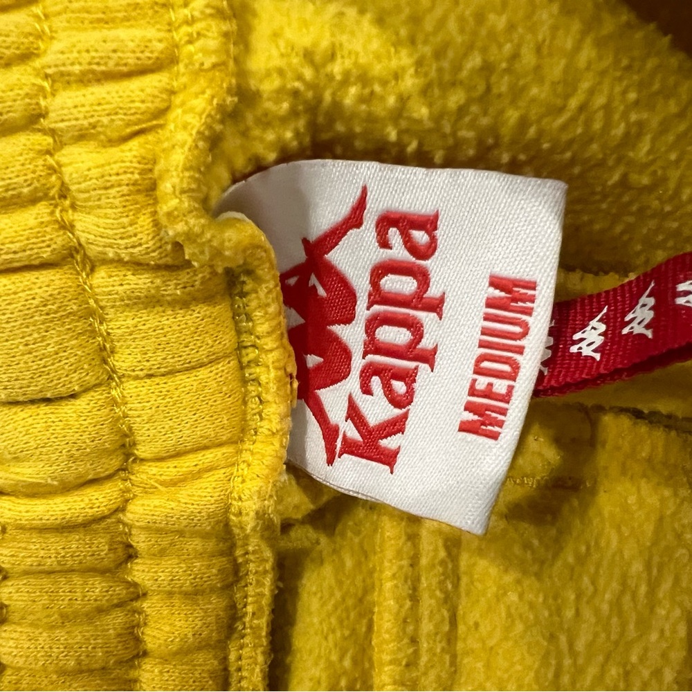 Yellow kappa sweatpants